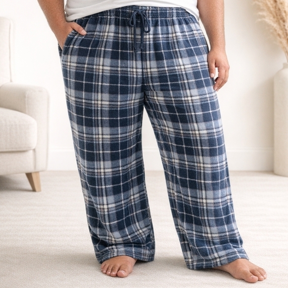 Sonoma 3XLT Men's Navy Plaid Lounge Pants 3XLT - Picture 2 of 3